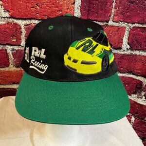 R+L Racing #1 Nascar Green Hat Cap Embroidered Adjustable